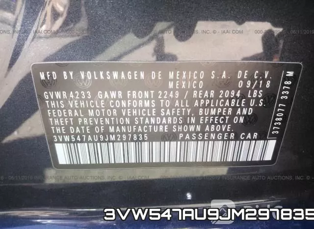 3VW547AU9JM297835 фото 10