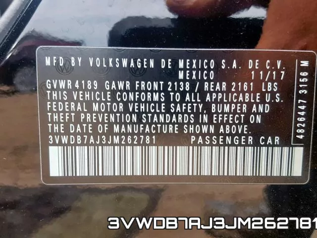 3VWDB7AJ3JM262781 фото 2