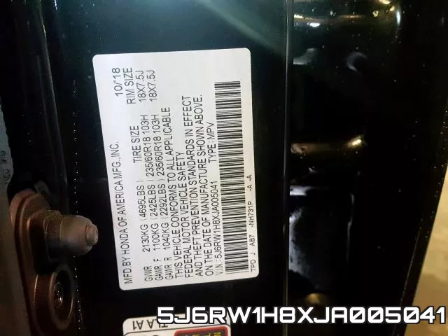 5J6RW1H8XJA005041 фото 2
