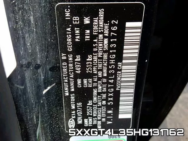 5XXGT4L35HG131762 фото 2