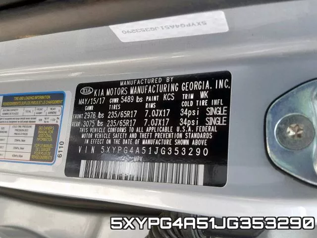 5XYPG4A51JG353290 фото 2