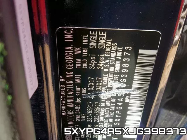 5XYPG4A5XJG398373 фото 2