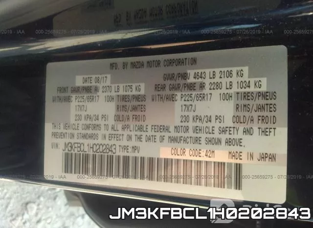 JM3KFBCL1H0202843 фото 10