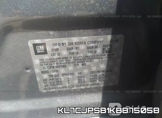 KL7CJPSB1KB875058 фото 10