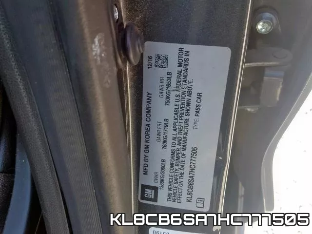 KL8CB6SA7HC777505 фото 2