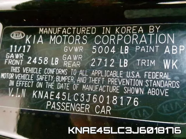 KNAE45LC3J6018176 фото 2