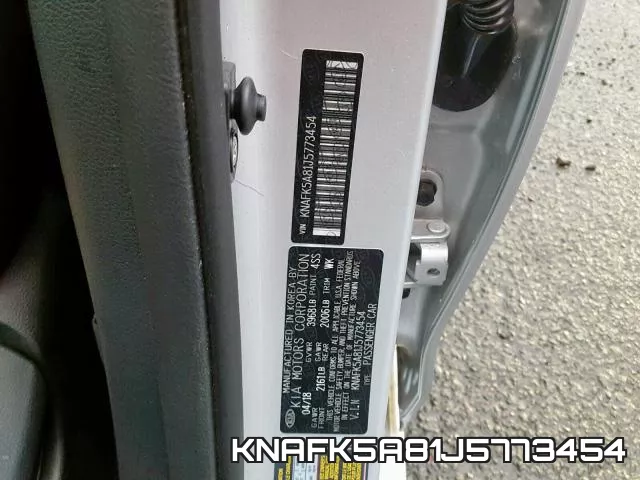 KNAFK5A81J5773454 фото 2