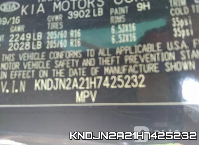 KNDJN2A21H7425232 фото 10