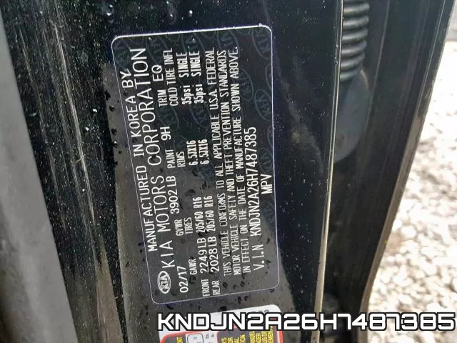 KNDJN2A26H7487385 фото 2
