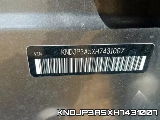 KNDJP3A5XH7431007 фото 2
