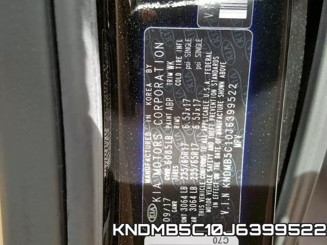 KNDMB5C10J6399522 фото 2