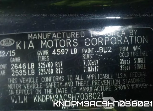 KNDPM3AC9H7038021 фото 10