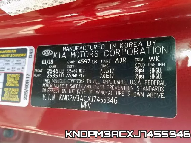 KNDPM3ACXJ7455346 фото 2