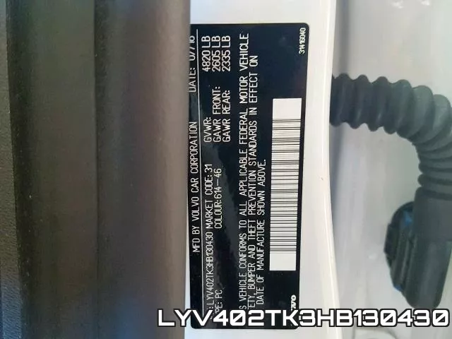 LYV402TK3HB130430 фото 2