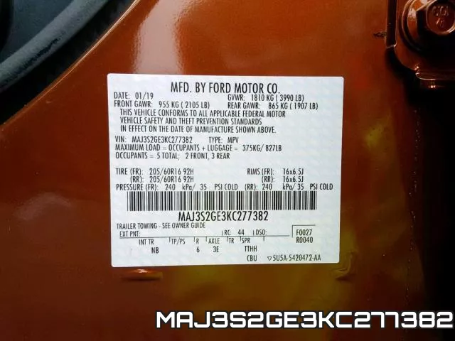 MAJ3S2GE3KC277382 фото 2