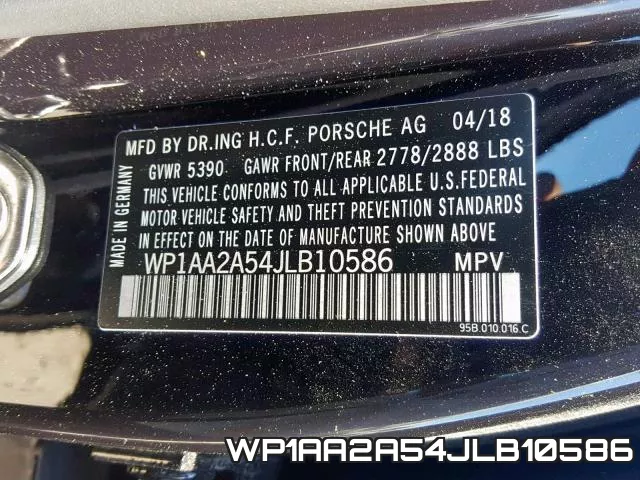 WP1AA2A54JLB10586 фото 2