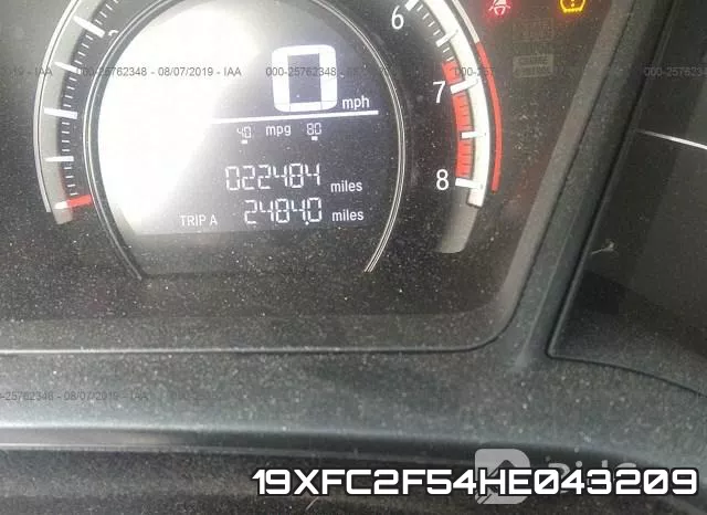 19XFC2F54HE043209 фото 8