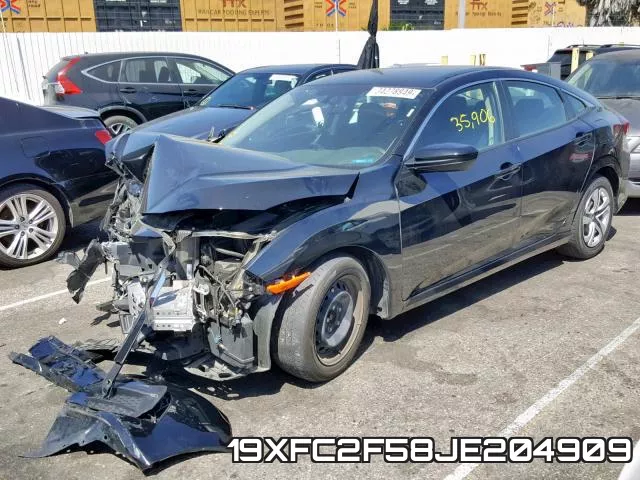 19XFC2F58JE204909 фото 2