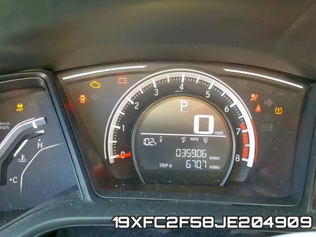 19XFC2F58JE204909 фото 7