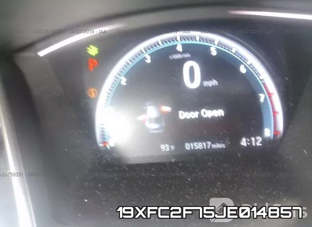 19XFC2F75JE014857 фото 8