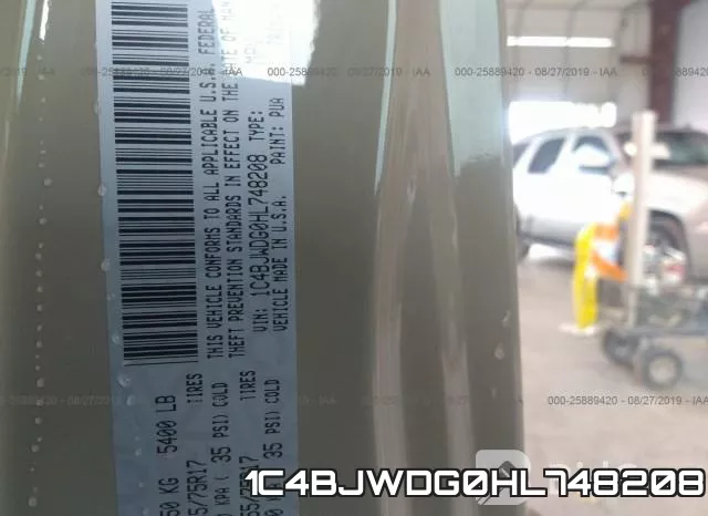 1C4BJWDG0HL748208 фото 10