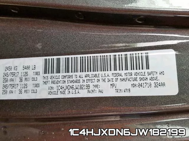 1C4HJXDN6JW182199 фото 2