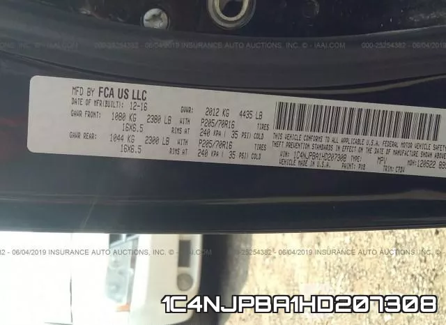 1C4NJPBA1HD207308 фото 10