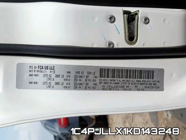 1C4PJLLX1KD143248 фото 2
