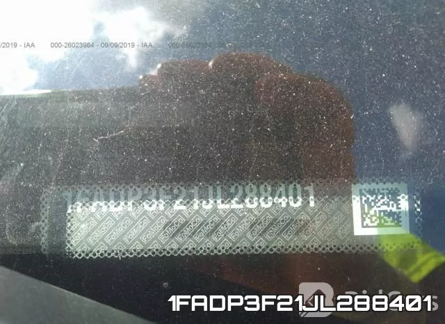 1FADP3F21JL288401 фото 10