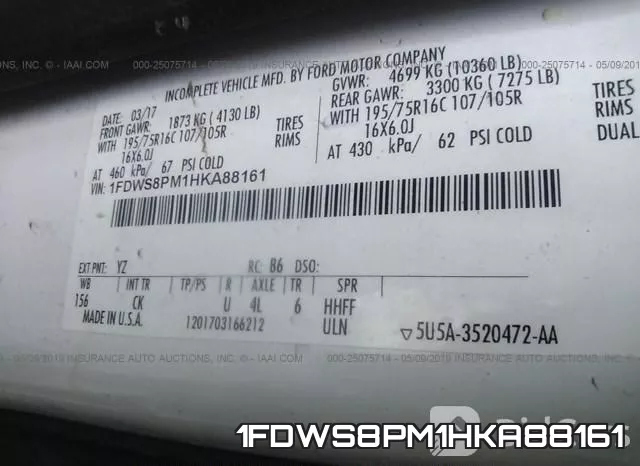 1FDWS8PM1HKA88161 фото 10