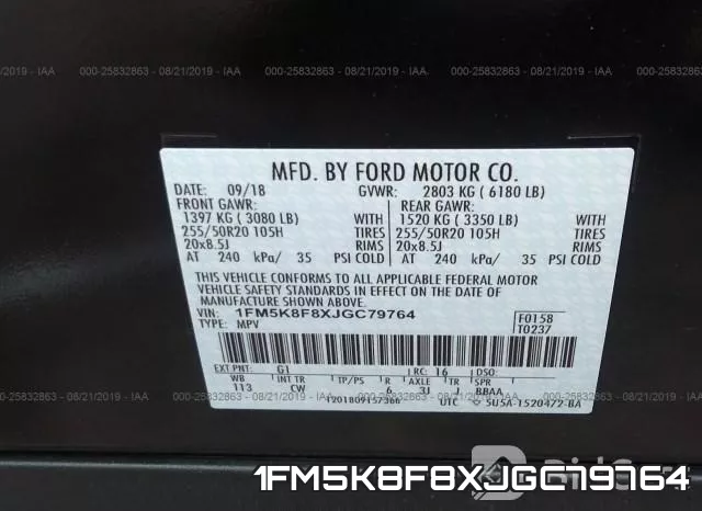 1FM5K8F8XJGC79764 фото 10