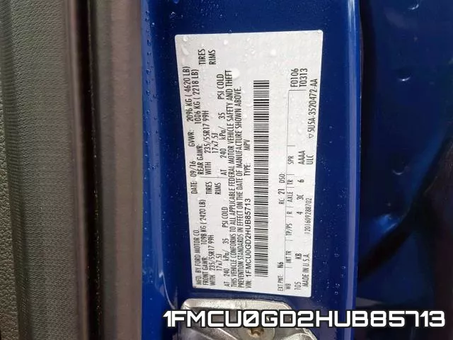 1FMCU0GD2HUB85713 фото 2