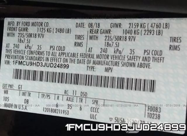 1FMCU9HD3JUD24899 фото 10