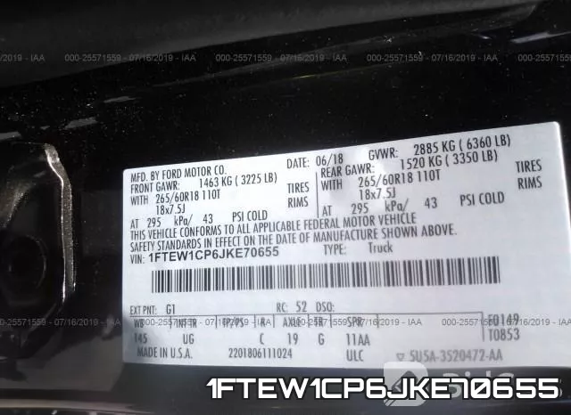 1FTEW1CP6JKE70655 фото 10