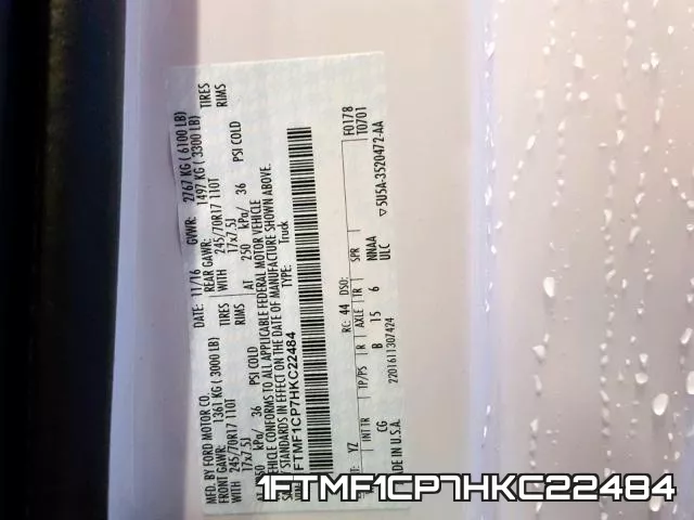 1FTMF1CP7HKC22484 фото 2