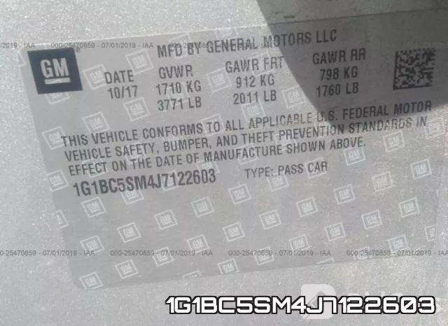 1G1BC5SM4J7122603 фото 10