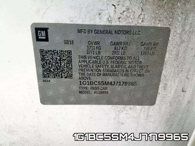 1G1BC5SM4J7179965 фото 2