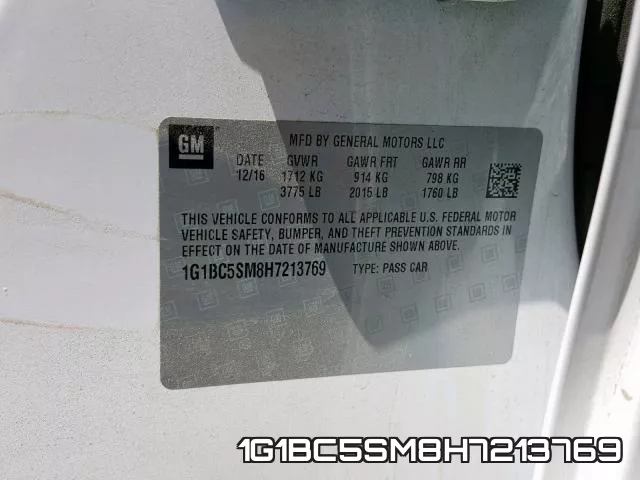 1G1BC5SM8H7213769 фото 2