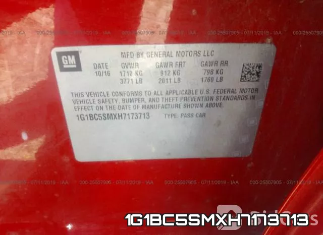 1G1BC5SMXH7173713 фото 10