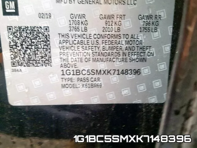 1G1BC5SMXK7148396 фото 2