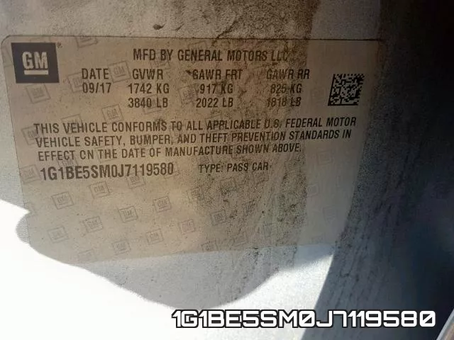 1G1BE5SM0J7119580 фото 2