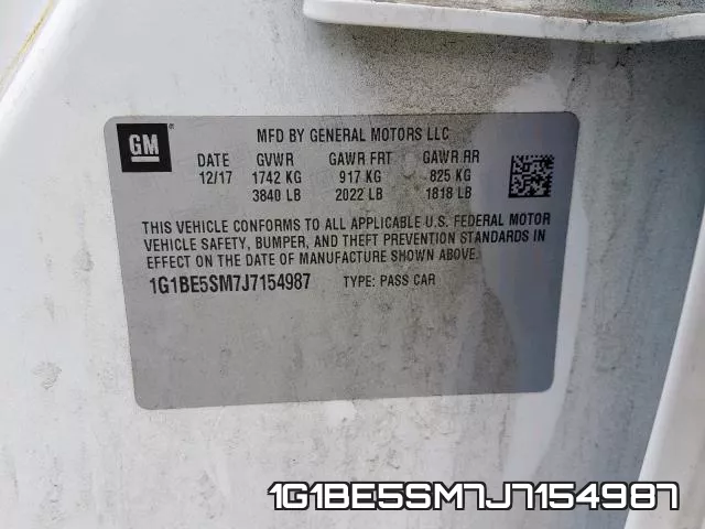1G1BE5SM7J7154987 фото 2
