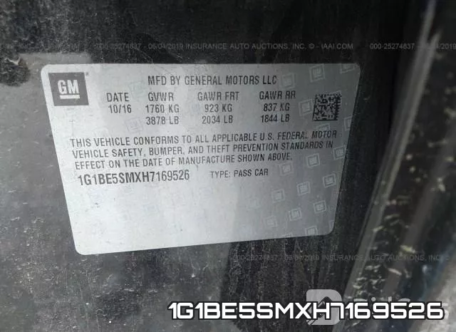 1G1BE5SMXH7169526 фото 9