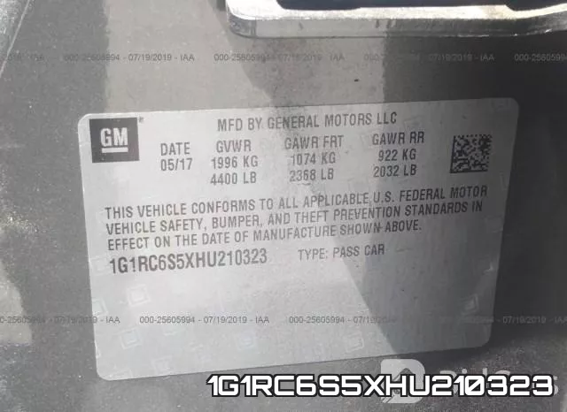 1G1RC6S5XHU210323 фото 10