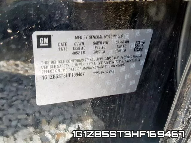 1G1ZB5ST3HF169467 фото 2
