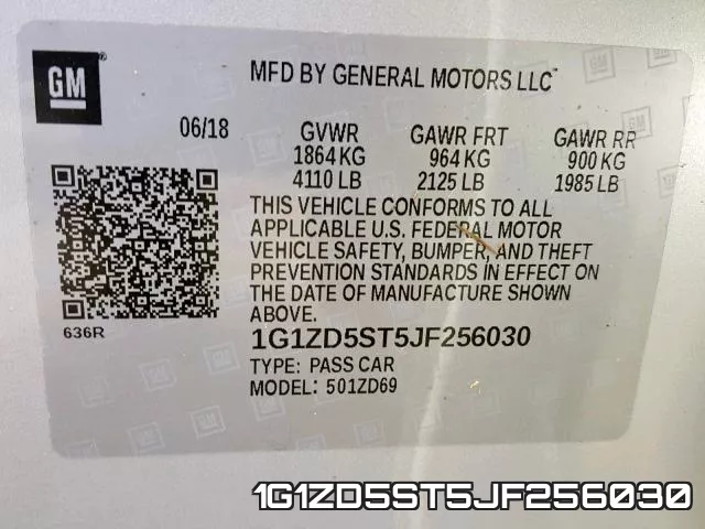 1G1ZD5ST5JF256030 фото 2