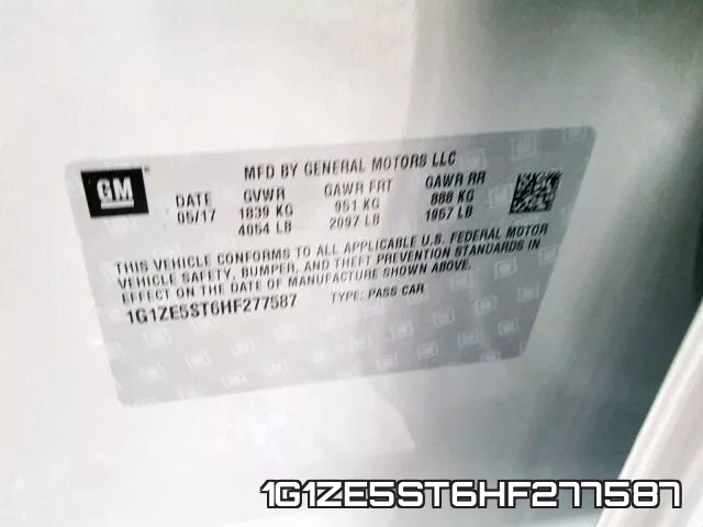 1G1ZE5ST6HF277587 фото 2