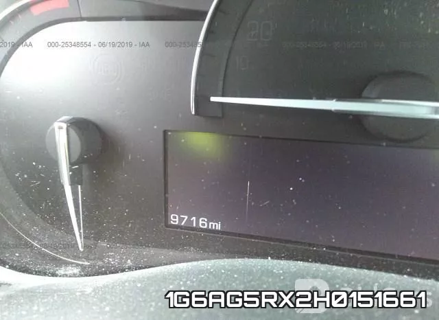 1G6AG5RX2H0151661 фото 8