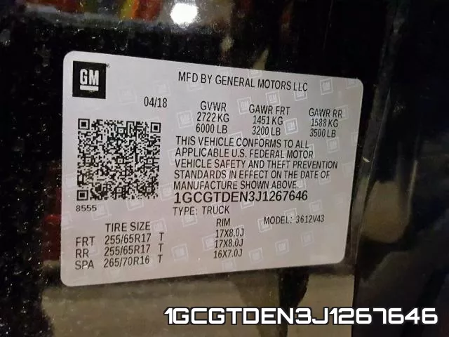 1GCGTDEN3J1267646 фото 2