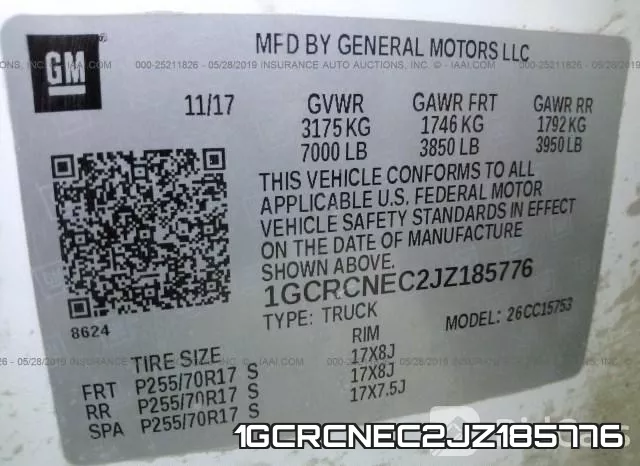 1GCRCNEC2JZ185776 фото 10